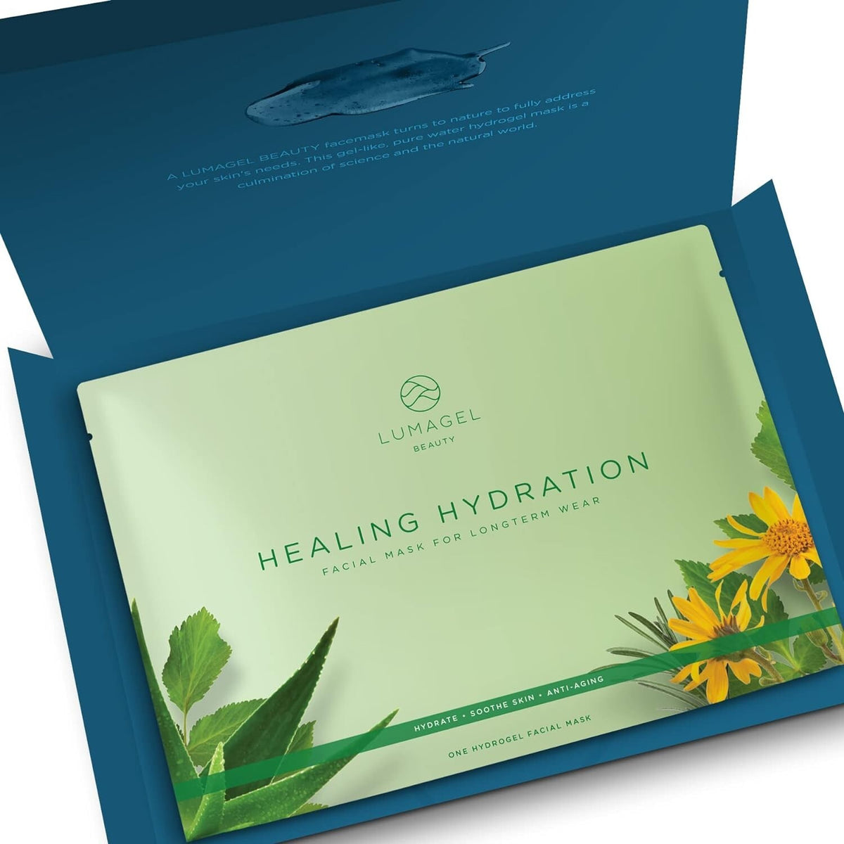 Hydrating Facial Sheet Mask with Arnica Aloe Hyaluronic Acid - 12 Pack