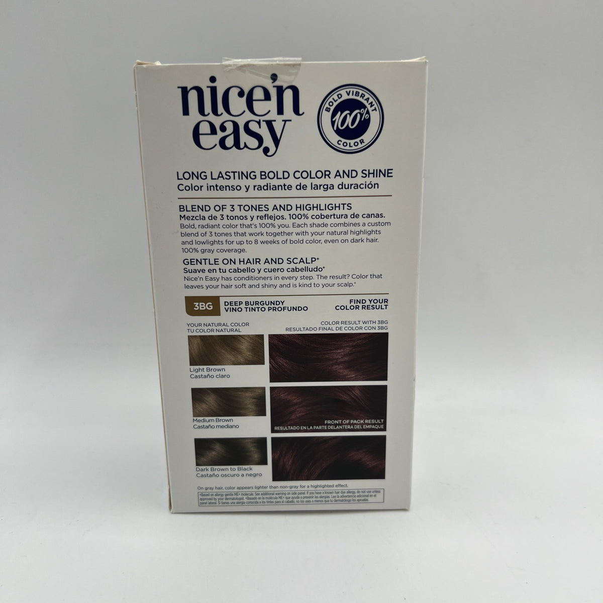 Clairol Nice 'N Easy Permanent Hair Color #3BG Deep Burgundy