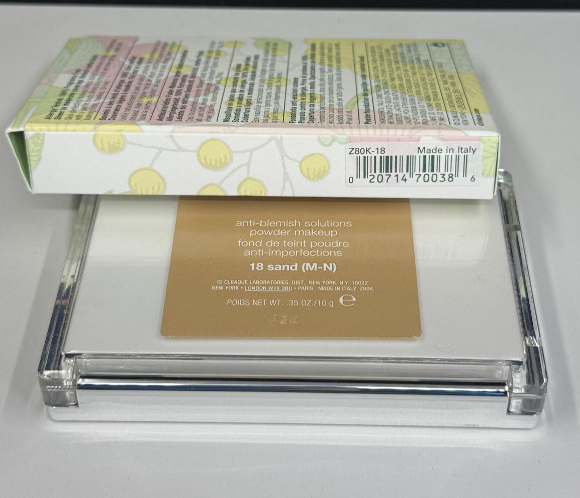 Clinique Acne Solutions Powder Makeup 18 Sand (M-N) 0.35 oz - NIB