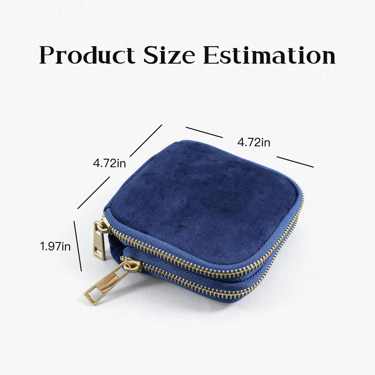 Double-Layer Travel Jewelry Pouch Organizer for Blue - Compact & Secure