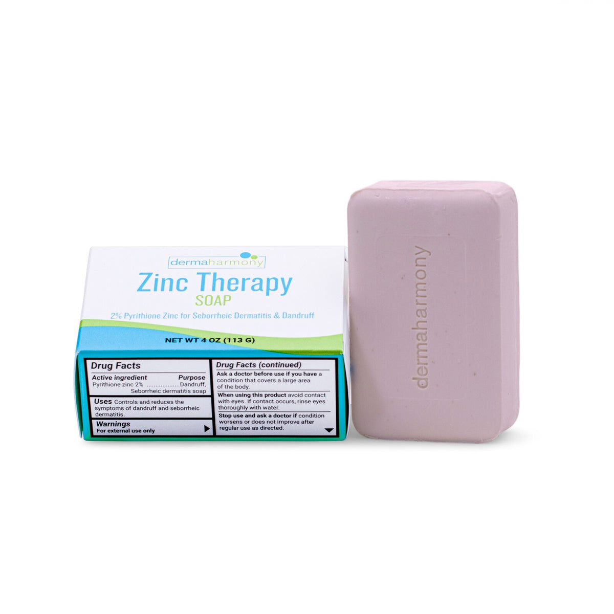 2% Pyrithione Zinc Bar Soap - 4 oz (3 Pack)