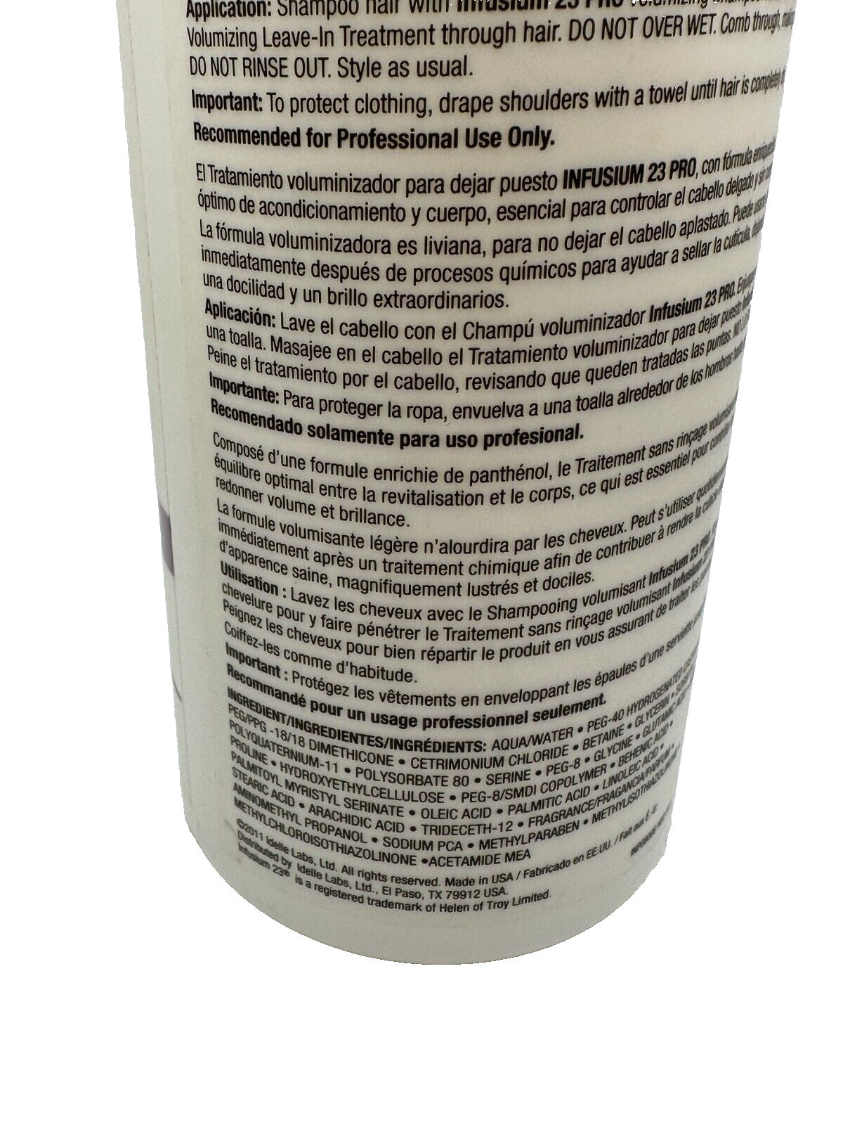 Infusium 23 Volumizing Leave-In Hair Treatment with Pro Vitamin B5 - 33.8 oz