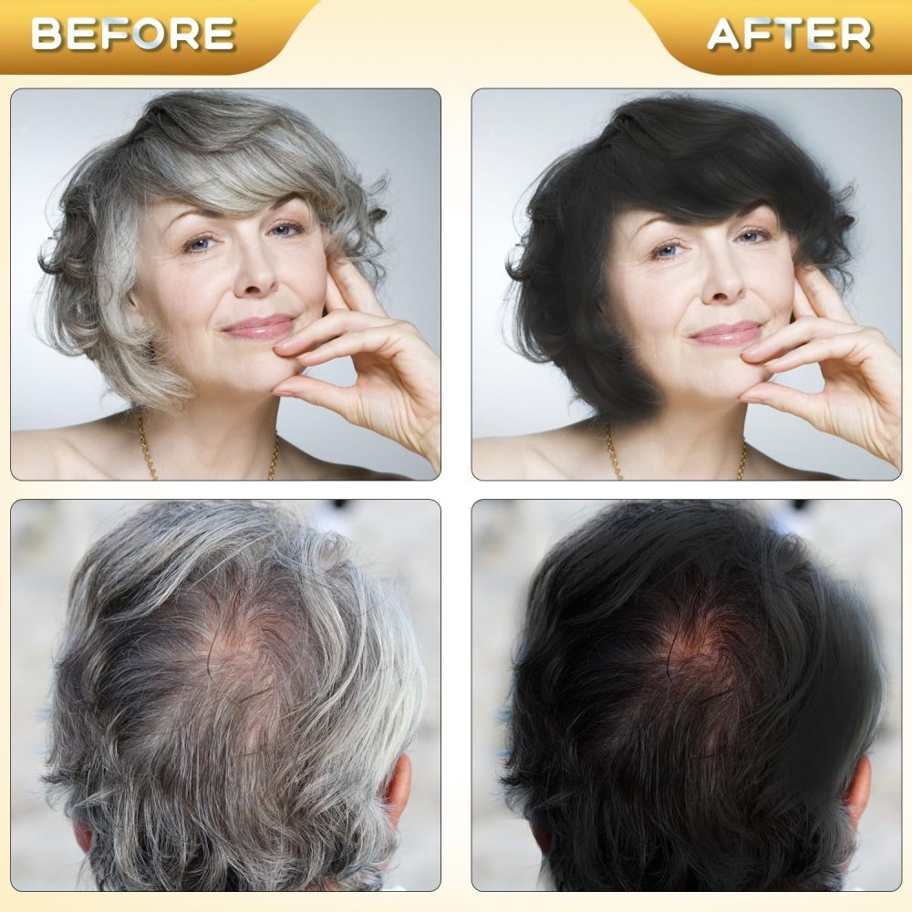 Black Hair Dye Shampoo for Gray Hair – 30 Pack