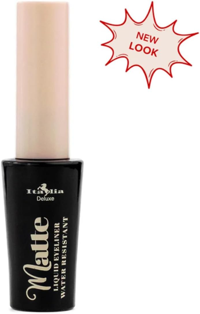 Italia Deluxe Matte Waterproof Liquid Eyeliner Set (3pcs) - Black