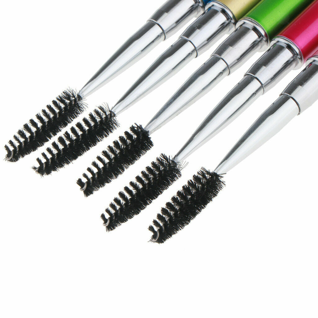 10pcs Eyelash Brush Set for Mascara and Eyebrow Application - Cosmetic Makeup Tools