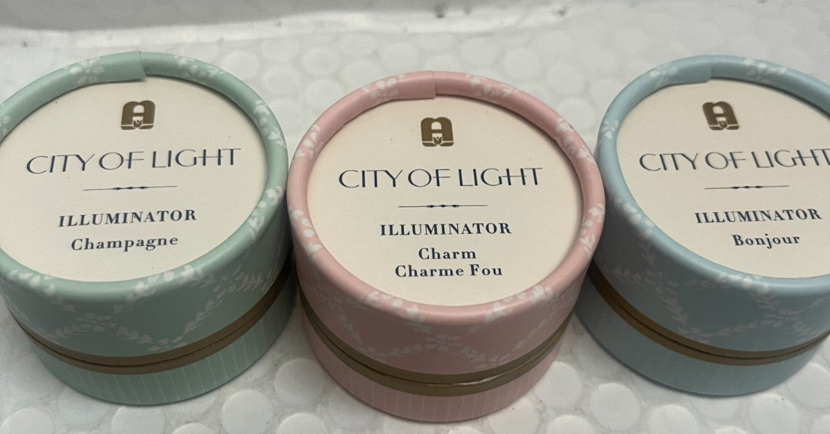 Face Illuminator Set - Avon City of Light Champagne, Charm, Bonjour