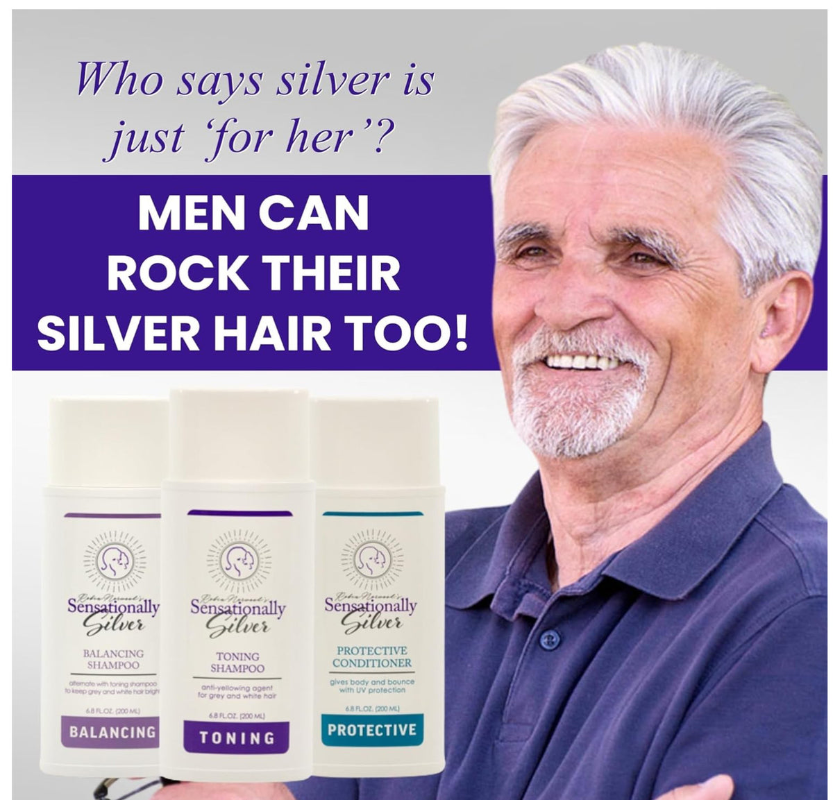 Sensationally Silver 3-Piece Gift Set – Premium Hair Care Trio for