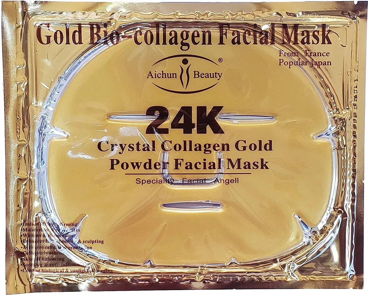 24K Gold Collagen Face Mask - Hydrating & Moisturizing