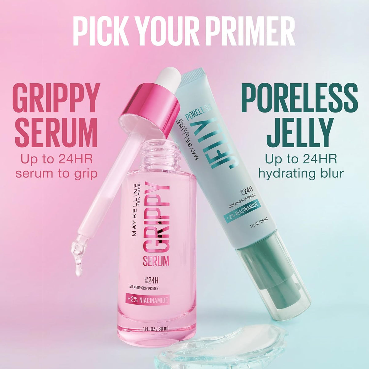 Hydrating Serum Makeup Primer with Niacinamide - Up to 24H Wear