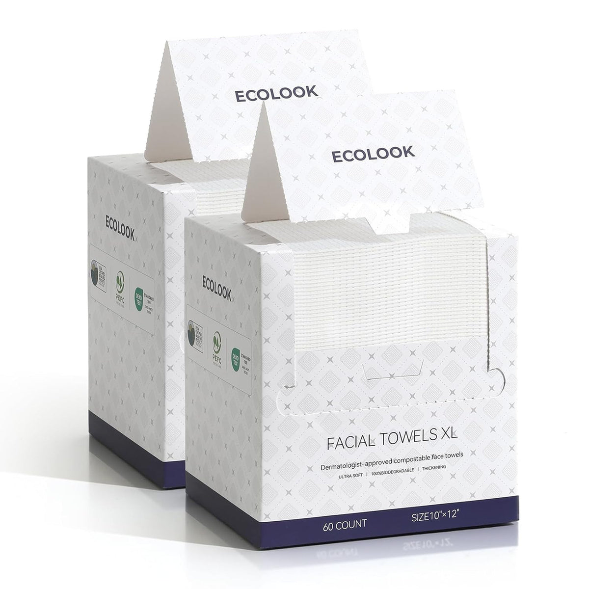 Disposable Face Towels Ultra Soft 10x12 Inch for Sensitive Skin - Pack of 120