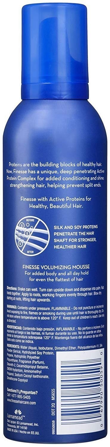 Volumizing Hair Mousse with Proteins - Finesse Active Proteins 7 Oz