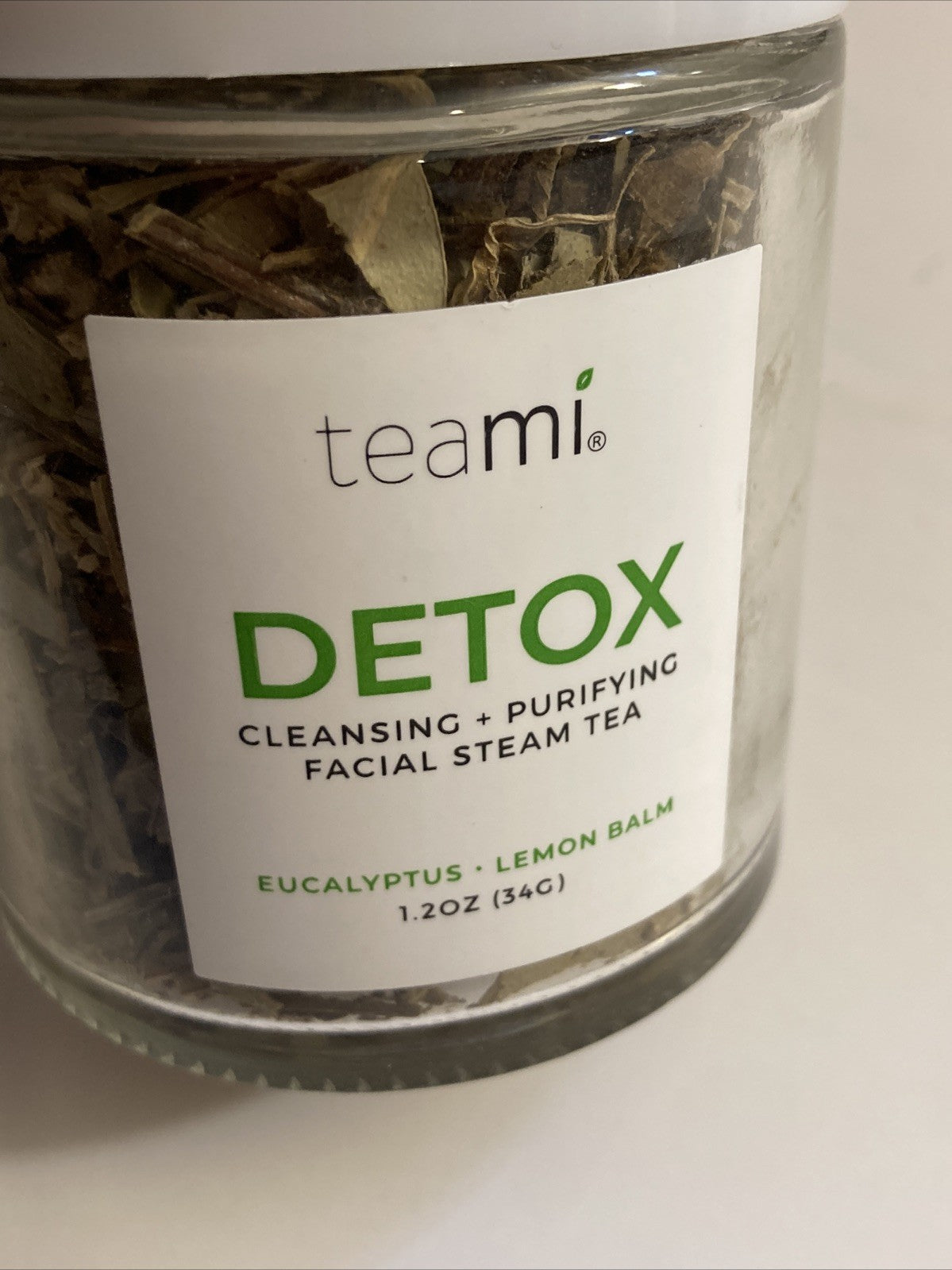 Eucalyptus & Lemon Balm Detox Facial Steam Tea, 34g