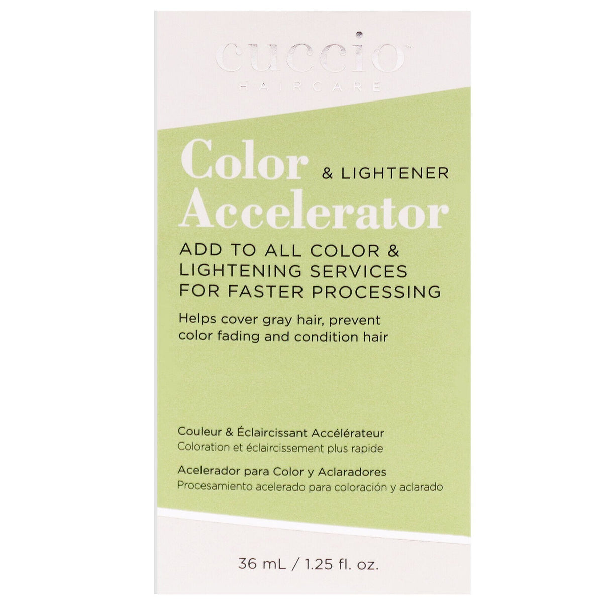 Hair Color and Lightener Accelerator by Cuccio 1.25 oz - Faster Processing, Gray Coverage, Long-Lasting Color