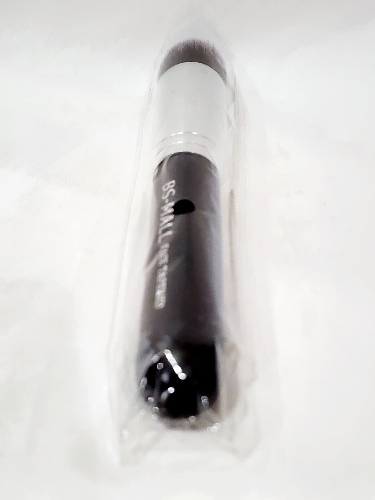 Face Tapered Brush - Black Chrome Oval Synthetic Full Size Makeup Brush