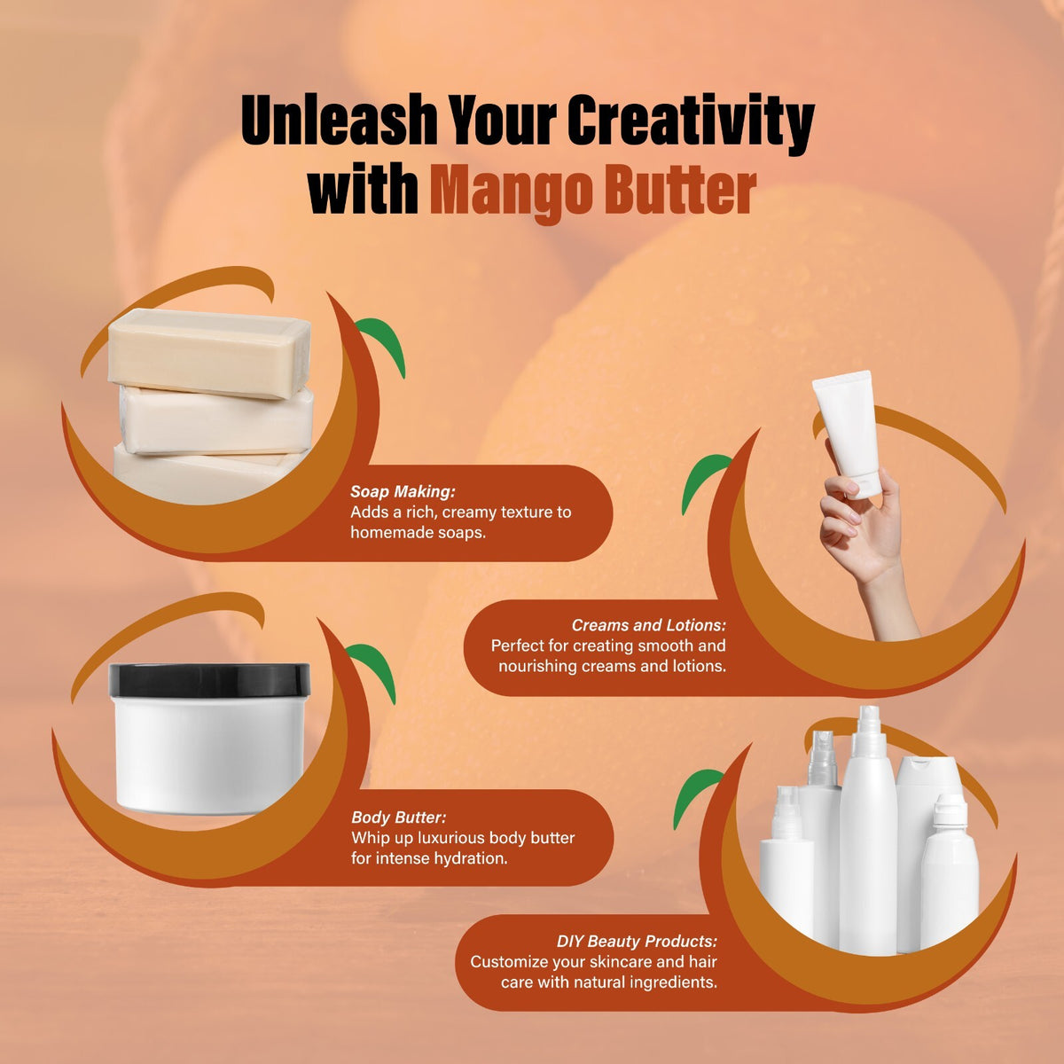 Mango Butter Raw 8 oz - 100% Pure Unrefined Organic