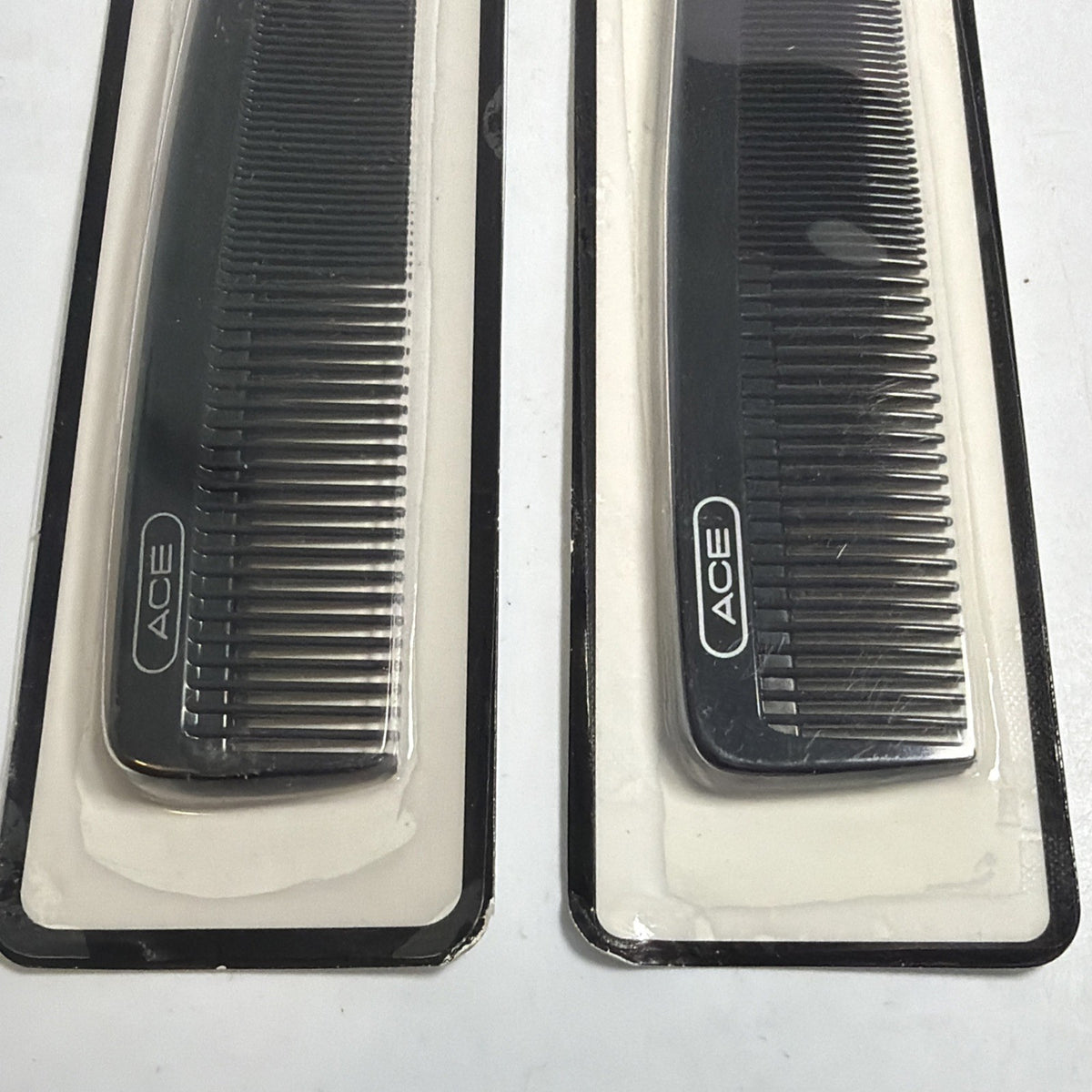 Black Comb Set - 2 Pack Hair Combs for Styling & Detangling