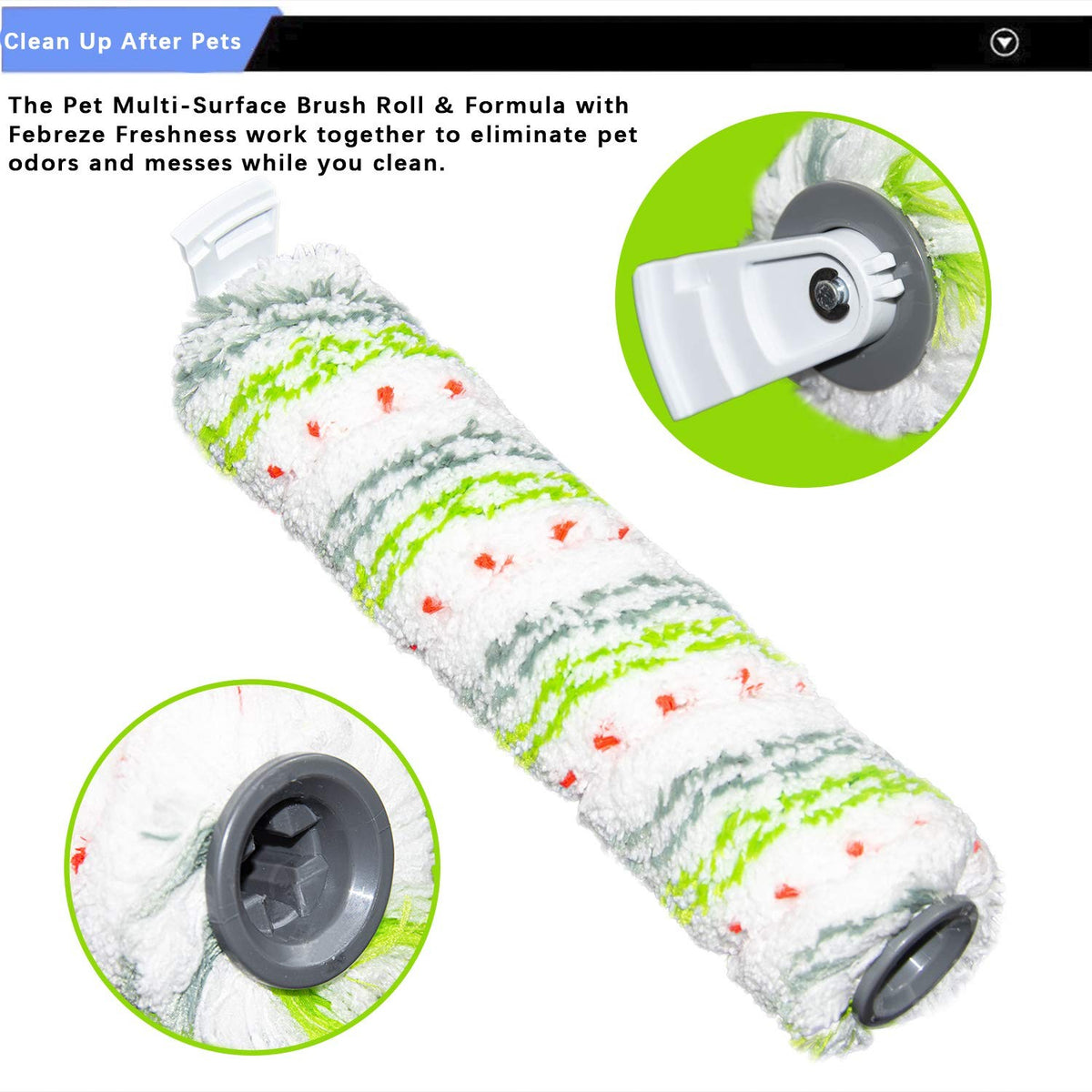 Multi-Surface Pet Brush Roll & Vacuum Filter Replacement for Vacuum Cleaner
