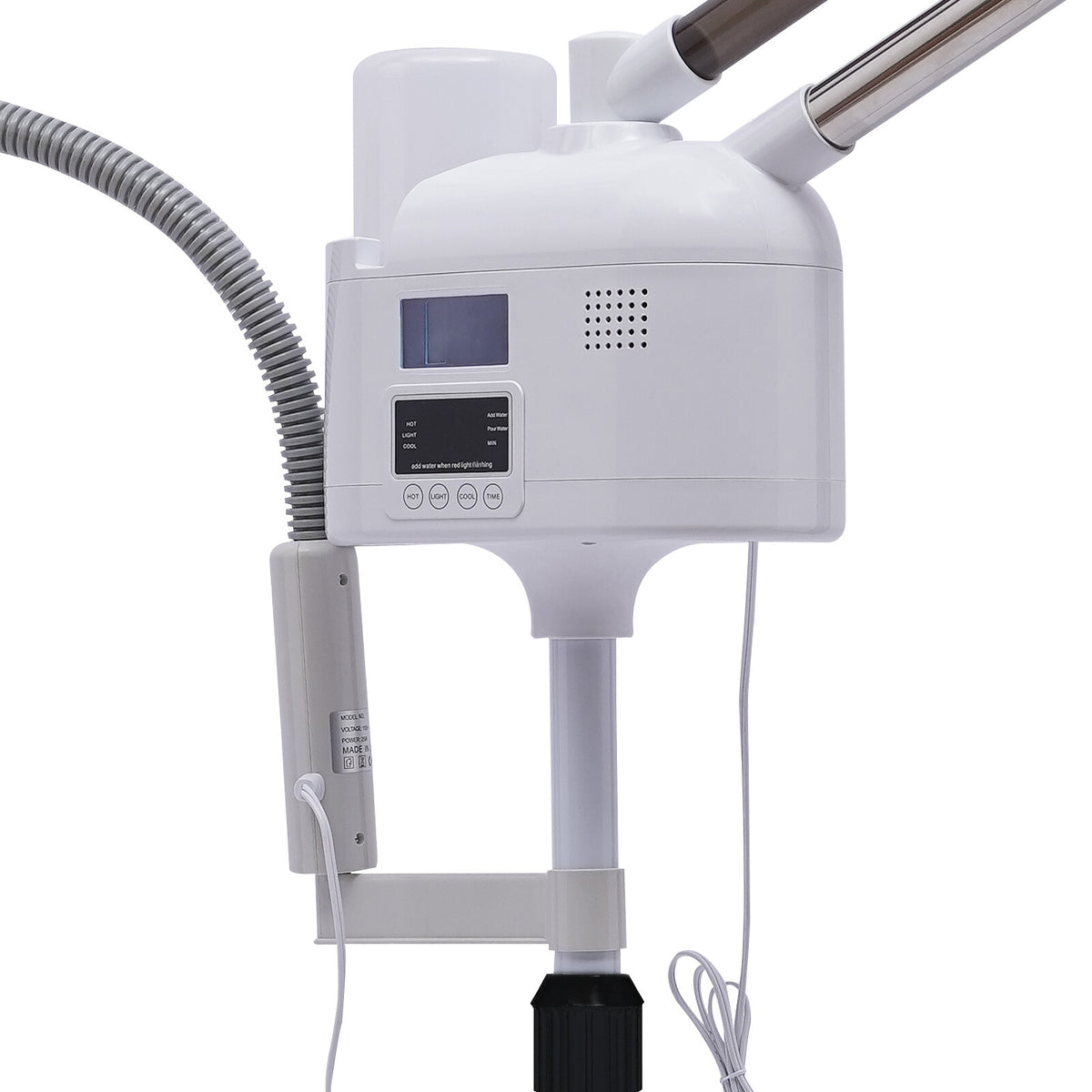 3-in-1 Facial Steamer with Hot & Cold Nozzles, LED Magnifying Lamp, 750W
