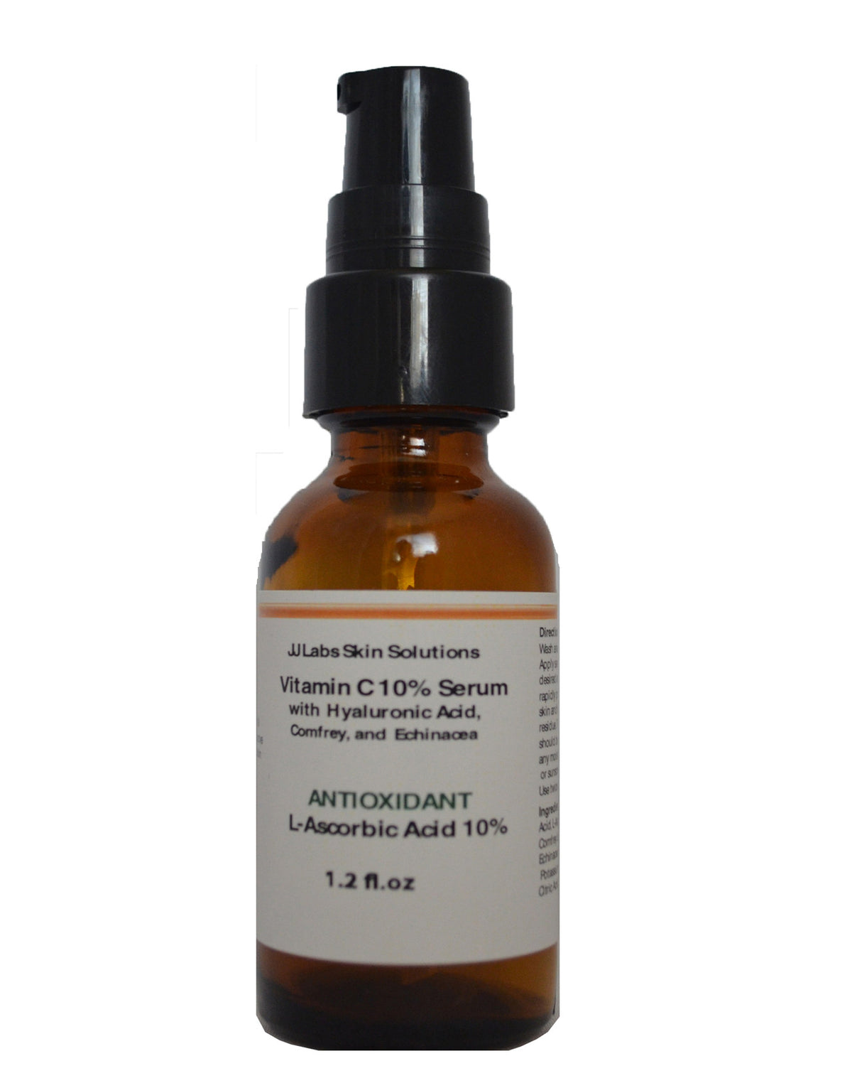 Vitamin C Serum with Hyaluronic Acid and Antioxidants - 10-25% Concentration, 1.2 oz & 2.3 oz Sizes