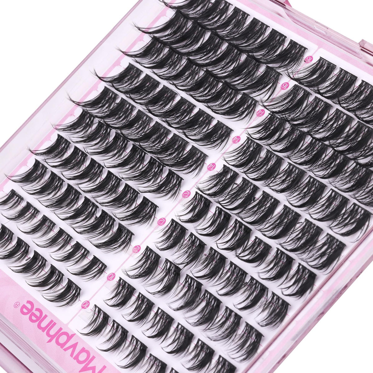 DIY Eyelash Extension Kit 120 Wispy Cluster Lashes 10-16mm - Natural Lash