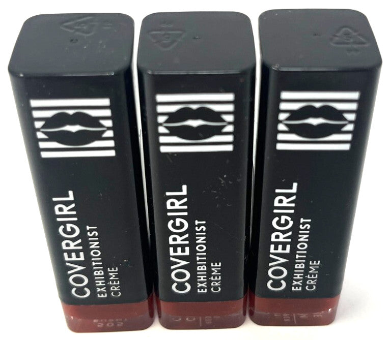 Set of 3 Covergirl Exhibitionist Lipsticks - Burnt Red Pepper 0.12 oz
