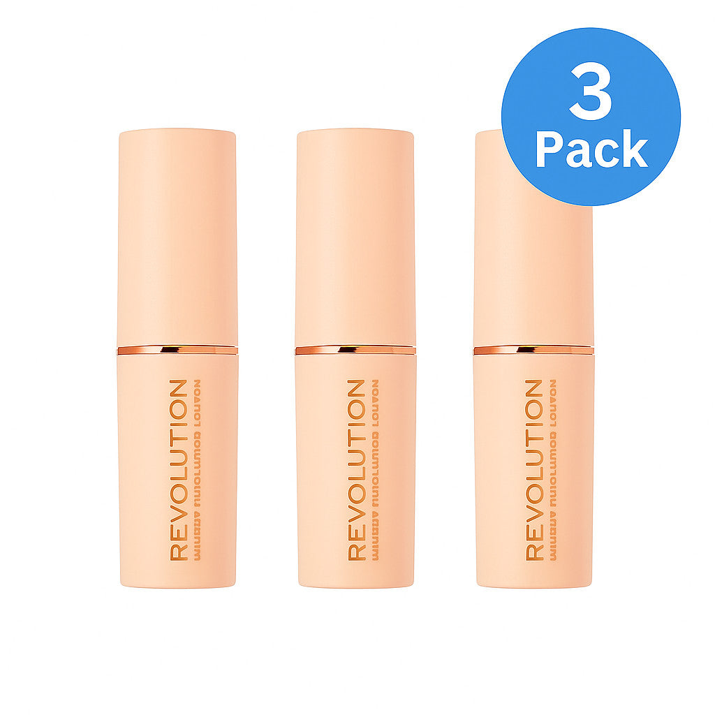Creamy Full Coverage Stick Foundation F3 - 3 Pack for Flawless Skin