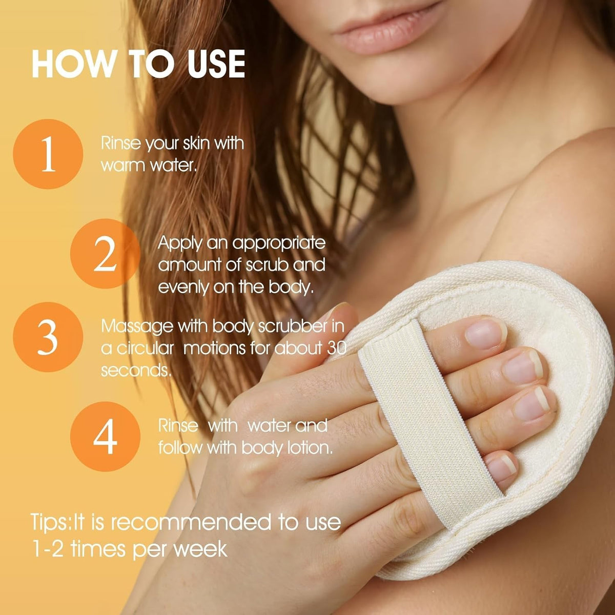 Turmeric Body Scrub Exfoliating Coconut Oil Vitamin C Skin
