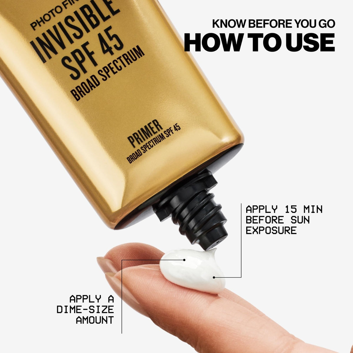 SPF 45 Primer - Lightweight Breathable Makeup Base with Antioxidants