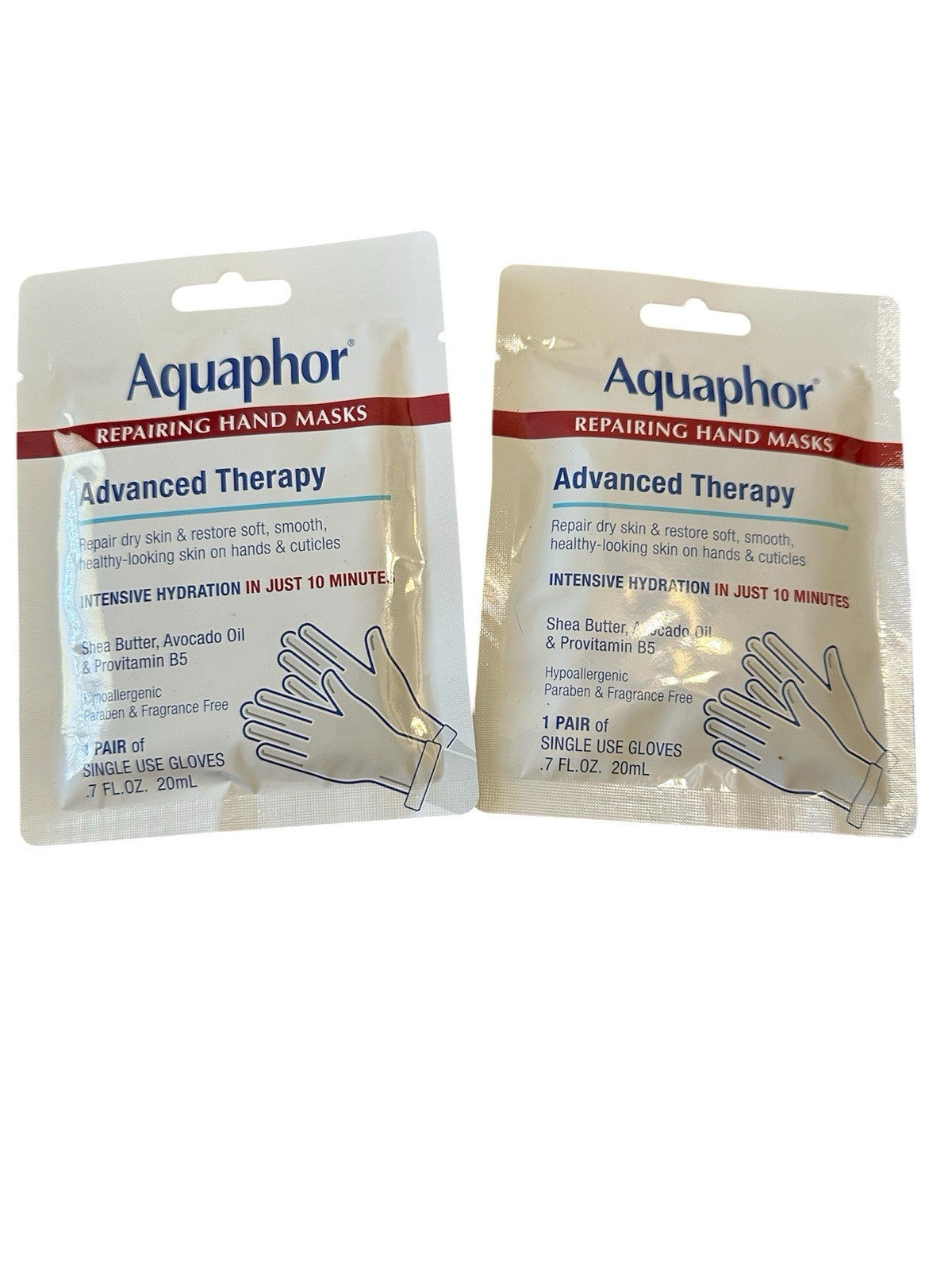 Aquaphor Advanced Therapy Repairing Hand Masks, 1 Pair