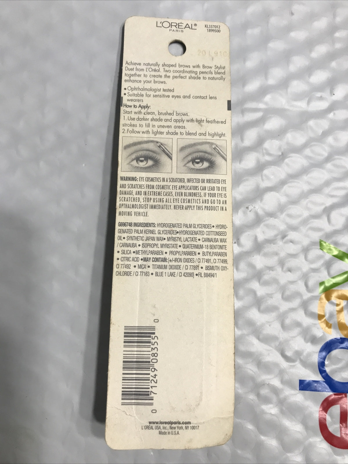 Loreal Brow Stylist Duet 330 Black Brown Eyebrow Pencils - 2 Pack, Sealed
