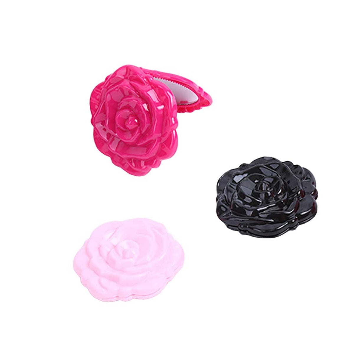 4 Pack Compact Round Makeup Mirrors for Purse, Travel, Pocket, Foldable