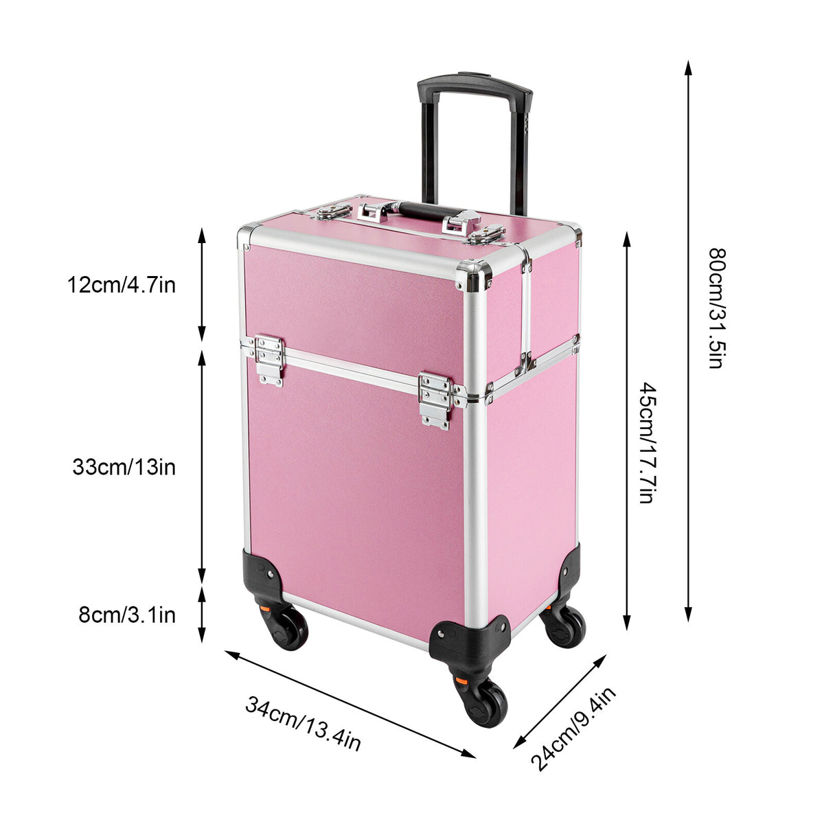 Professional Cosmetic Organizer Trolley Case for Nail & Hair Tools