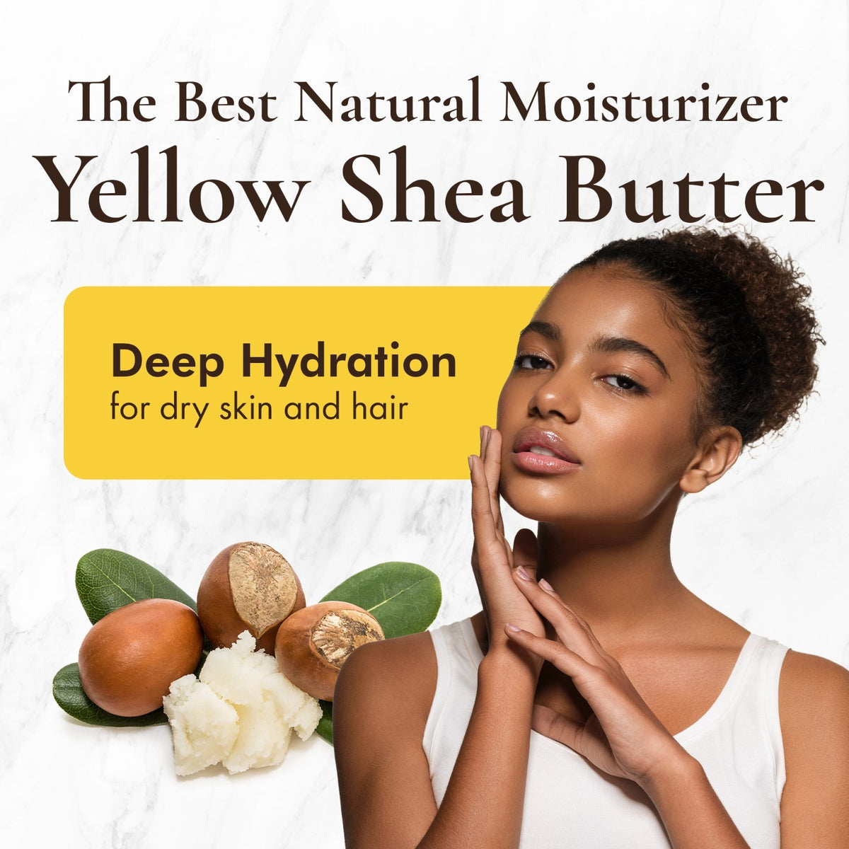 Shea Butter 5 lb Bucket - Yellow, Cosmetic Grade