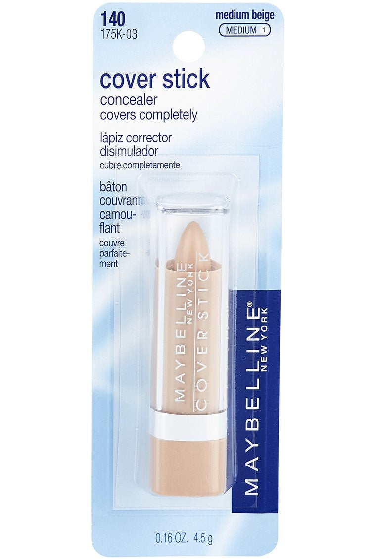 Maybelline Cover Stick Corrector Concealer Medium Beige 140 - 3 Pack