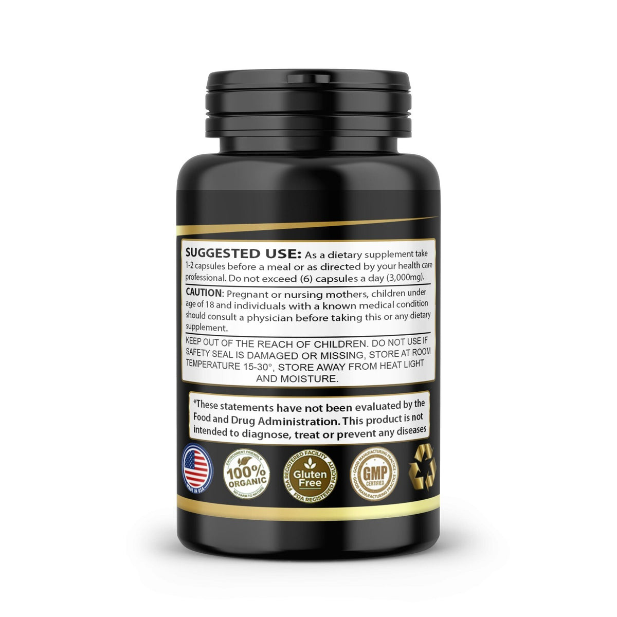 Hair Growth Supplement - 60 Veggie Capsules, Natural Herbal Formula