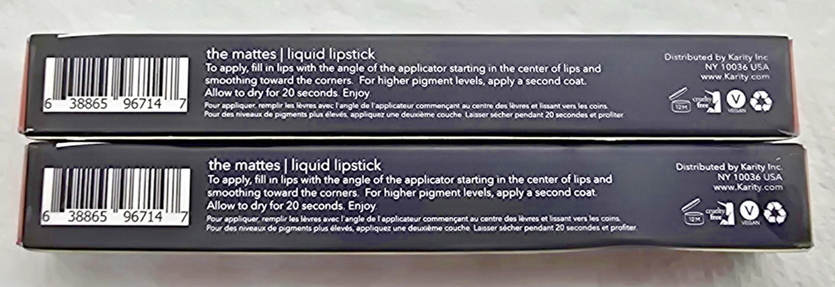 Liquid Lipstick Set - Matte Tamar 2 Pack, Long-Wear Lip Makeup