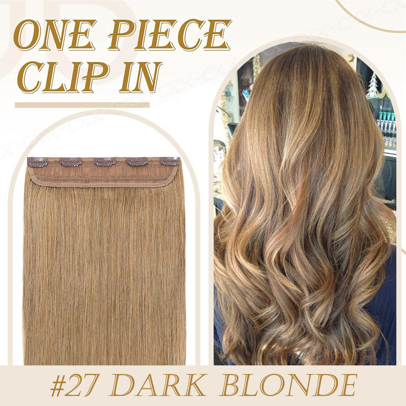 Thick Clip-in Remy Human Hair Extensions Full Head 24 Inch Multiple Colors
