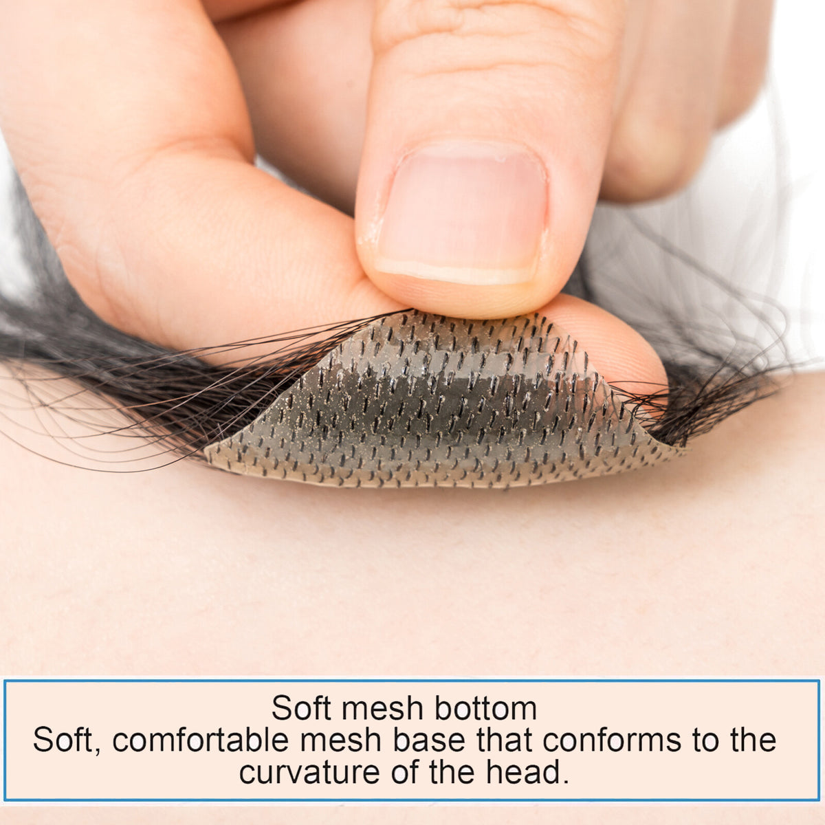 Men's Hair Loss Replacement Patch for Receding Hairline and Bald Spots