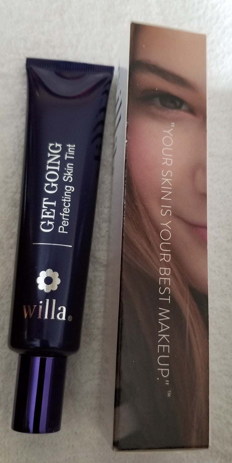 Willa Get Going Perfecting Skin Tint Shade 04 Chestnut, Sheer, 1.3 oz