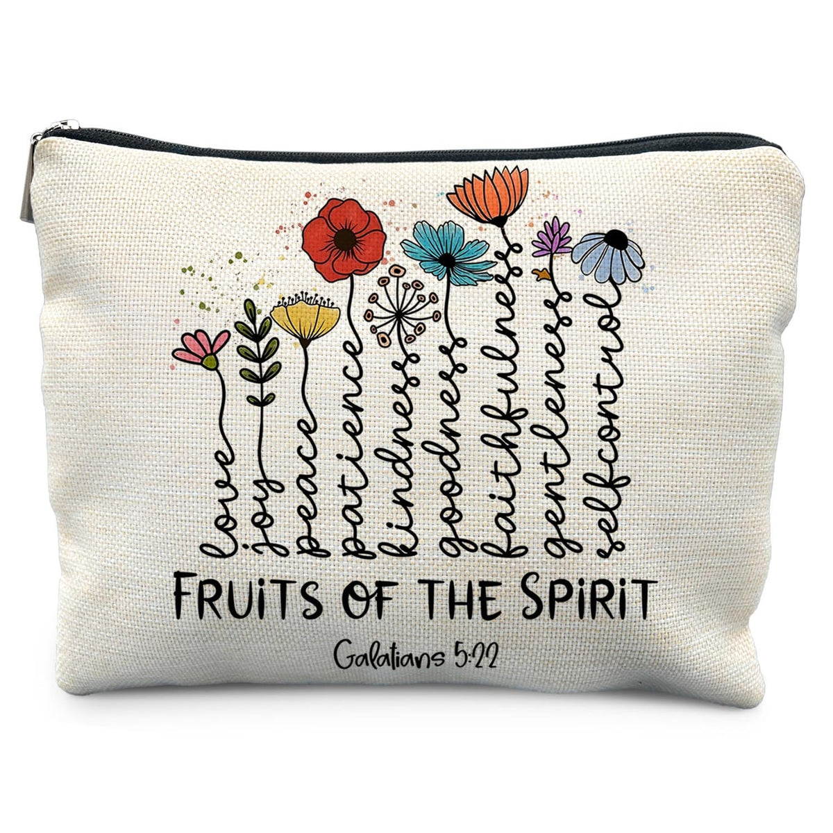 Christian Makeup Bag for Women - Stylish Portable Cosmetic Organizer