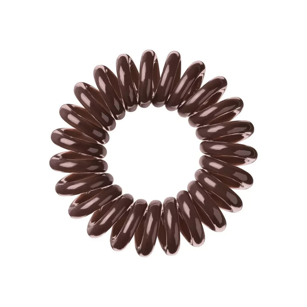 Lot of 4 Invisibobble Original Hair Ring Traceless - Pretzel Brown