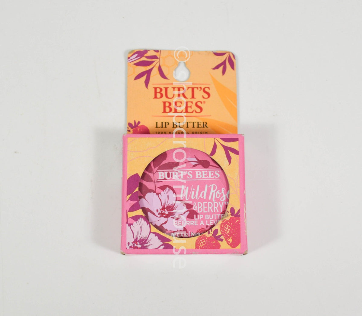 Lip Butter Tin - Natural Strawberry, Wild Rose & Berry Flavors - 0.4 oz