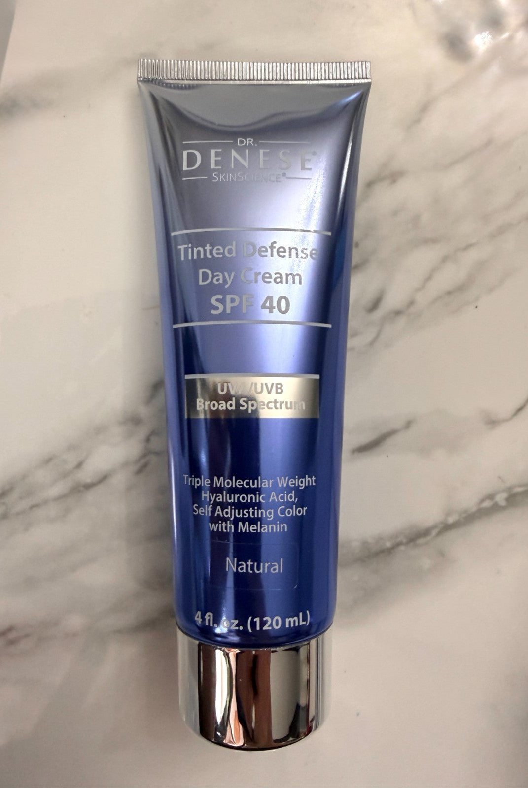 NIB~ Dr Denese NATURAL Tinted Defense SPF 40 Day Cream Broad Spectrum