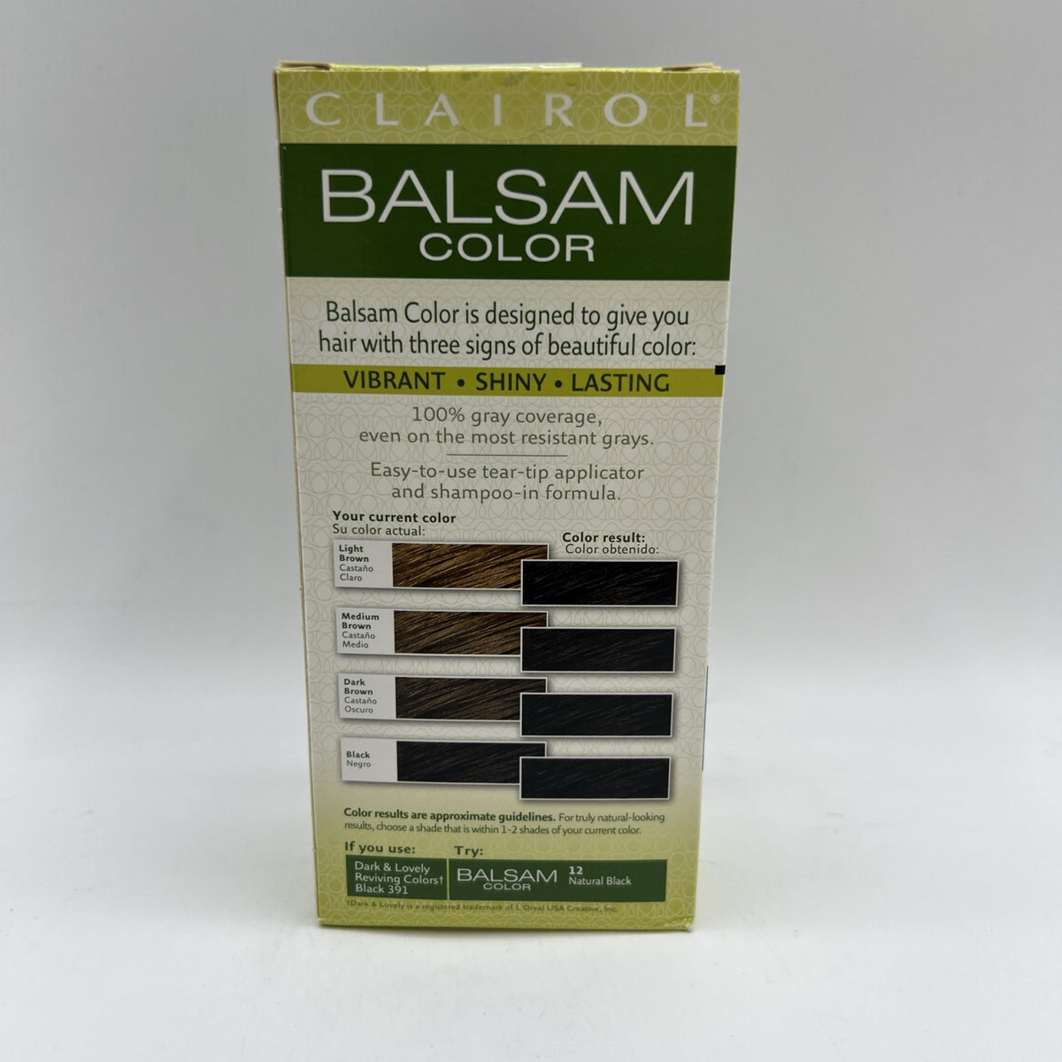 Permanent Hair Color #12 Natural Black