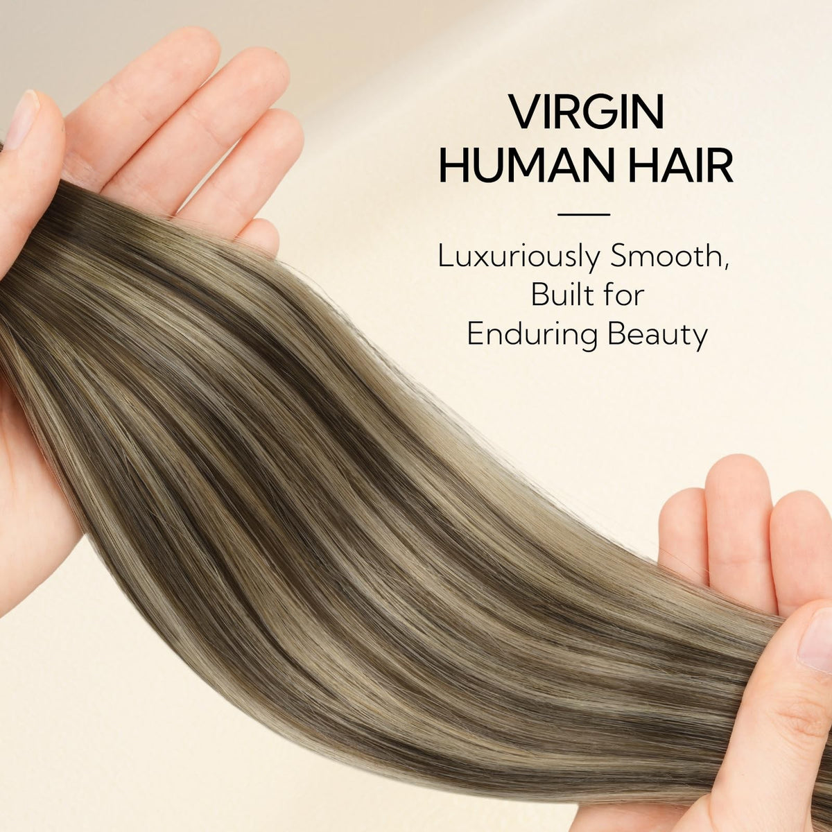 Human Hair Extensions Tape-In 16 Inch - Chocolate Brown Honey Blonde