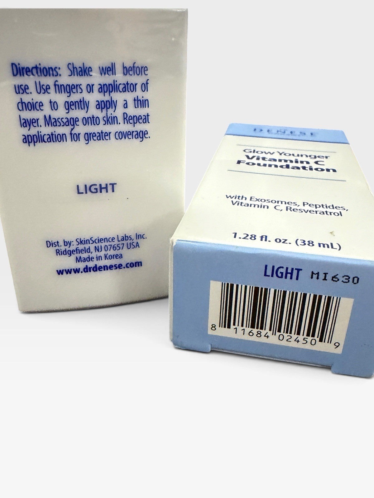Vitamin C Foundation Light - Hydrating Skin Tone Makeup 1.28 fl oz