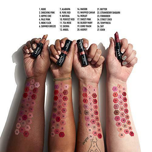 Matte Lipstick Pale Pink Light Blue-Toned Lip Color - High Pigment, Long Lasting
