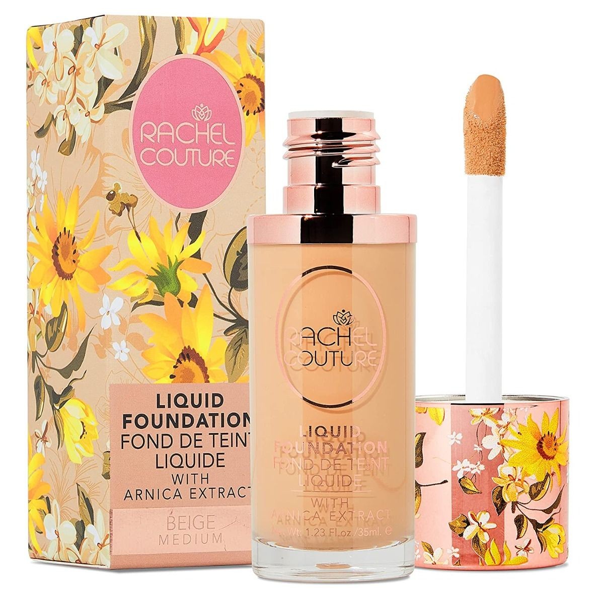 Liquid Foundation with Arnica Extract - Medium Beige, Natural, Long Wear