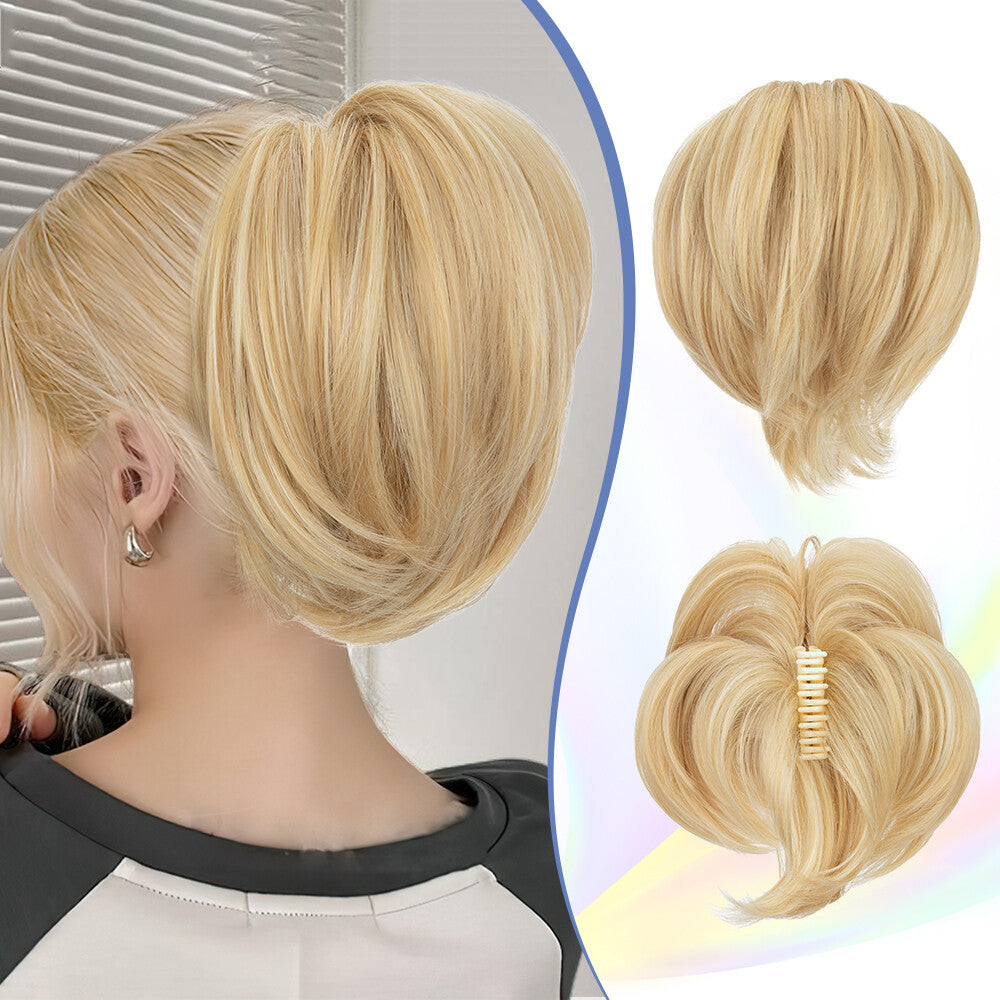 Layered Ponytail Hair Extension with Bendable Claw Clip - Multiple Colors