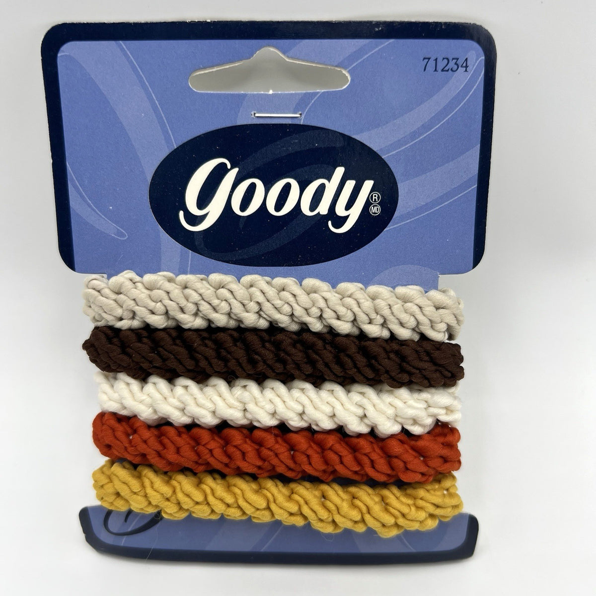 Goody Pony Twist Ponytail 5 Pc Brown Orange Gold Beige #71234 Vintage